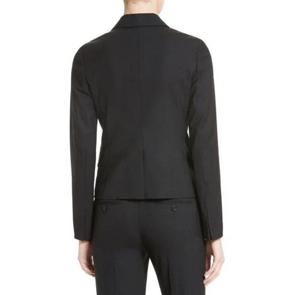 Theory Black Brince Approach Structured Blazer Jacket Size 2 - Picture 2 of 10